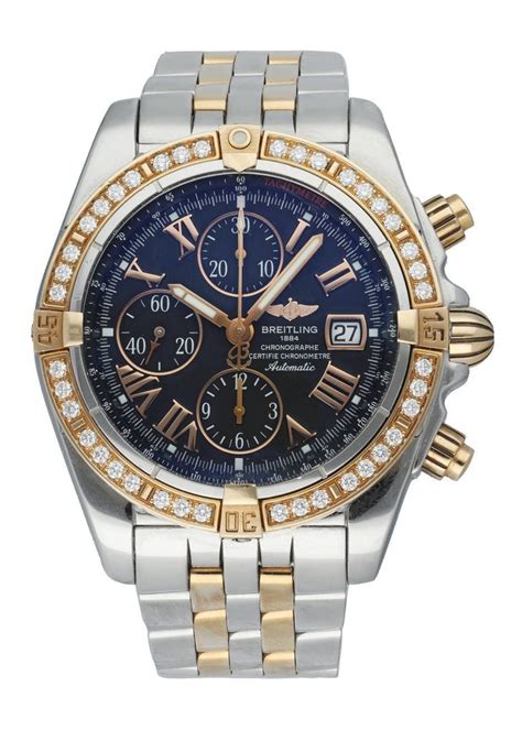 breitling chronomat diamond bezel|breitling evolution diamond bezel.